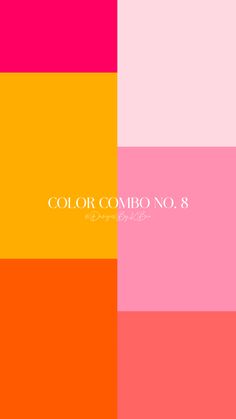 the color combo no 8 is shown in different colors