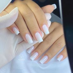 Beauty Hacks Nails, Fancy Nails Designs, Work Nails, Simple Acrylic Nails, Classy Acrylic Nails, Short Acrylic Nails Designs, Pink Acrylic Nails, Elegant Nails, Classy Nails