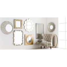 Ramsey RMS-5800 Rectangular Mirror by Surya Silver Wall Mirror, Modern Wall Mirror, Elegant Mirrors, Ashley Furniture Homestore, Surya Rugs, Dining Nook, Wood Mirror, Beveled Mirror