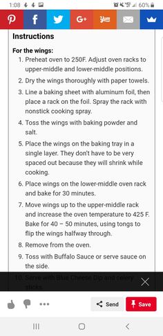 an iphone screen showing instructions for baking and baking with the app on it's side