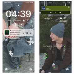 two screens showing the same person's profile on their cell phone, one with an ear tag