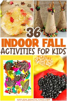 These Fall Indoor Activities will bring the joy of this lovely season inside. Find over 36 ideas for ways you can spend time with your kids indoors during the fall. Hopefully, these will help inspire you to plan fall activities for your weekend or add these to a fall theme week. Fall Fun Friday Activities, Classroom Fall Activities, November School Age Activities, Fun Fall School Activities, Fall Playdate Ideas, Fall Break Activities, Fall Fun Day Activities, School Age Activities Daycare Fall, Fall Home School Activities