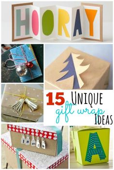 gift wrapping ideas for the holidays and holiday gifts that are easy to make with paper