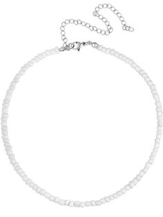 PRICES MAY VARY. GOTHIC WHITE BEADED CHOKER NECKLACE: This beaded choker is your go-to accessory for adding a pop of color and style to any summer outfit. It looks great with tank tops, dresses, shirts, and blouses, making it ideal for birthday celebrations, vacations, beach days, and everyday wear MATERIALS: Meticulously crafted from high-quality stainless steel and acrylic SIZE: Chain length is 15.7 inches, extender chain 4.7 inches PERFECT GOTHIC HIPPIE BOHO NECKLACES FOR WOMEN: Perfect Gifts Summer Necklace Beach, Western Jewelry Necklace, Gothic Hippie, Christmas Jewelry Gift, White Beaded Necklace, Boho Necklaces, White Beaded Necklaces, Necklace Gothic, Beach Necklace