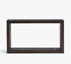 an empty wooden frame on a white background