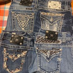 Will Sell Separately As Well. See Pic 9 (Written) For More Info. Any Questions, Please Ask. Please Check Out My Closet. Will Be Adding More Miss Me Jeans. Just Thinning Out My Closet. Size 28 Jeans, Dream Style, Virtual Closet, Miss Me Jeans, Fancy Dresses, Miss Me, My Closet, Dream Closet, Cool Outfits