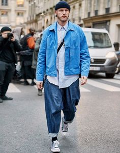 Paris Fashion Week Men, Men's Denim Style, Winter Ootd, Worker Jacket, Japan Style, Style Upgrade, Autumn Street Style, Mens Fashion Trends