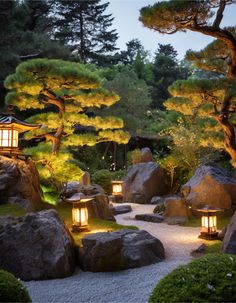 Crafting Tranquility: Japanese Garden Styles for Every Space | Bigger Garden Home With Garden In Middle, Zen Garden Japan, Japanese Patio Design, Japanese Garden Courtyard, Japanese Garden Restaurant, Japanese Style Backyard, Niwaki Garden, Japan Garden Zen, Asian Garden Design