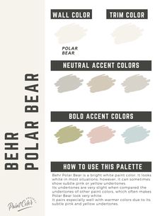 the different shades of paint that you can use to create your own wall color scheme