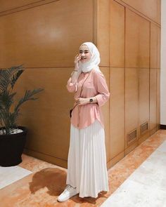 Pink Hijab Outfit, Pink Hijab, Fesyen Islam, Muslimah Style, Muslim Fashion Hijab Outfits