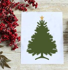 Christmas Tree Stencil Christmas Tree Stencil, Shabby Chic Stencils, Stenciled Pillows, Monogram Stencil, Mural Stencil, Plastic Craft, Geometric Stencil, Damask Stencil, Stencil Fabric