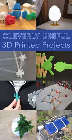 there are many different 3d printed projects on this page