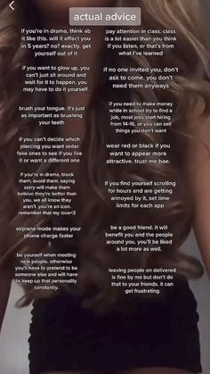 Tips Confidence, Teen Advice, Tips To Be Happy, Social Life Hacks, High School Advice, Girl Boss Motivation, Smink Inspiration, Girl Advice, Baddie Tips