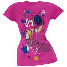 Vh1 - Speakers Juniors T-Shirt Juniors T-Shirts Old Glory LG Pink Scene Shirts, Scene Kid Outfits, Scene Clothing, T Shirt Blanket, Scene Shirt, Scene Outfits, Scene Kids, Kinds Of Clothes