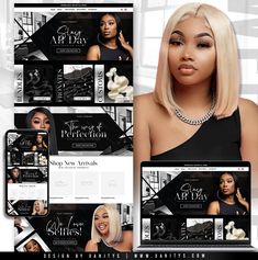 This Shopify Hair Website is an easy way to jump start your hair business and start selling hair extensions, products, and other services online. → (Other business types are accepted too!) Hi there! 🤍 Thank you for your interest in our services.  How It Works: We will be creating and setting up a Shopify store and website design. We will setup and install the selected design for the client. After we complete the website, we will showcase it to the client for their approval. After being approved Hair Website Design, Boutique Website Design, Hair Website, Boutique Website, Selling Hair, Newsletter Signup, Hair Stores, Shopify Website Design, Store Logo