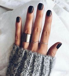 The 20+ Trendiest Fall Nail Colors + Fall Nails Inspiration | Neutral Nail Color, Unghie Nail Art, Smink Inspiration, Fall Nail Colors, Neutral Nails, Nail Arts, Stiletto Nails, Black Nails