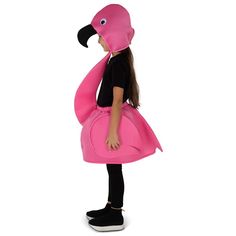 This fantastic looking flamingo costume for kids is sure to be a winner! Whether it’s Halloween, birthday parties, or even a fun filled night, disguise is good for everything!. Made of super soft comfortable material! you won’t want to remove it! Available in sizes Small (4-6), Medium (8-10) and Large (12-14)