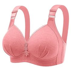 Womens Full Coverage V Neck Lift up Bras Wireless Comfort Everyday Bra Stretch Lounge Sleep Bra Welcome to our store, I wish you a happy shopping Our products are produced in our own factory with various styles We offer various discounts, and we offer a 30-day quality guarantee please rest assured to place an order If you have any questions, please feel free to contact me, it is our honor to serve you SOMEONE ASKED Q: Is the quality of the clothes as described? A: Yes, if the product you receive Pink Full Coverage Sports Bra With Built-in Bra, Cheap Everyday Bra With Built-in Support, Solid Color V-neck Sports Bra With Light Support, Cheap Pink V-neck Bra, Affordable Pink Bra With Built-in Support, Cami Bra, Sleep Bra, Neck Lift, Lounge Bra