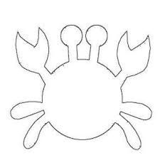 the outline of a crab with two large claws on it's back and three smaller arms