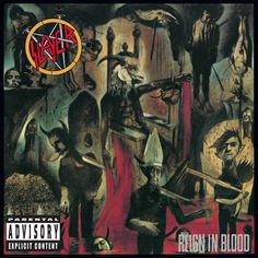 the cover art for slayer's album reign in blood, which features an image of demonic