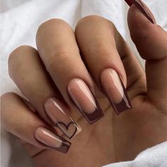 Super Cute And Stylish Ships In 5-10 Business Days Brown Acrylic Nails, Unghie Sfumate, Girly Acrylic Nails, Her Nails, Shiny Nails, Acrylic Nails Coffin Short, Short Acrylic Nails Designs, Square Acrylic Nails, Fire Nails