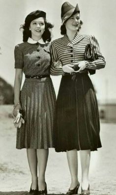 Outfits 40s, 40s Fashion Women, Decades Fashion