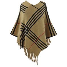 Generously cut, this luxuriously soft knit poncho adds a layer of chic warmth and style to any ensemble, allowing you to face the cooler seasons in style. Layer in style this season with this unbelievably soft and elegant poncho. This poncho features a classic pattern in a simple, yet bold plaid design. Offset side fringe trims the bottom for an extra breezy and flowy silhouette. Product Code: APP00103 SKU: PON01951 Poncho measures 35.5 inches from top to bottom point. Poncho measures 39 inches Acrylic Poncho Shawl For Fall, Acrylic Shawl Poncho For Fall, One Size Acrylic Poncho For Fall, Knitted Poncho Cape For Fall, Chic Winter Shawl Cape, Knitted Fall Poncho Cape, Fall Knitted Poncho Cape, Chic Winter Shawl Poncho, Knitted Poncho Shawl For Fall