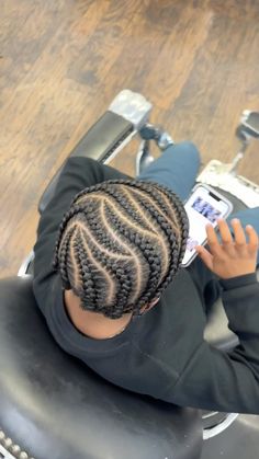 Mens Hair Ideas, Men Knotless Braids, Boy Braid Hairstyles, Cornrow Designs Men, Braided Men’s Style, Full Head Braids, Braids Hairstyles Men, Braids Men Black, New York Braids Men