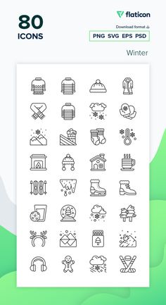 the 40 icons are shown in black and white