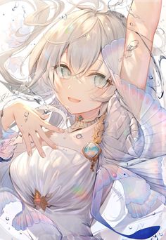 Inicio / Twitter Arte Inspo, Dessin Adorable, 영감을 주는 캐릭터, White Hair, Manga Girl