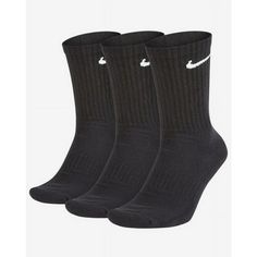 When you need a reliable pair of socks for everyday wear, look no further than the Nike Everyday Cushioned Training Crew Socks! Featuring the signature Nike logo on the sides, these socks are made with a breathable cotton blend so your feet are comfortable and dry all day long. Size: Men's 6-8 / Women's 6-10.  Color: Black.  Gender: unisex.  Age Group: adult. Dads Outfits, Cushioned Socks, Bday Wishlist, Sporty Girl, Summer Shopping, School List, Boy Gifts