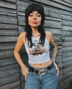 Rocker Shag Haircut, Weave Mullet, Alt Cowgirl, Rocker Chic Hair, Rock And Roll Hair, Rocker Hair, Shag Cut, Hair Play, Shaggy Long Hair