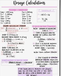 the dosage calculator is shown in pink and black text on a white background