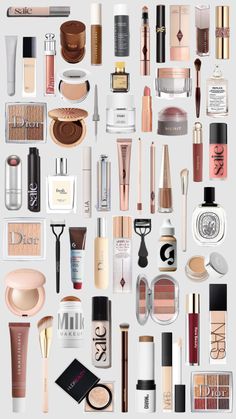 #dior #ysl #charlottetilbury #saie #diptyque #sephora #rarebeauty #summerfridays #rembeauty #ilia #rhode #glossier #makeupbymario #nars #hudabeauty #fentybeauty Saie Makeup Products, Makeup Collection Goals, Makeup Bag Essentials, Makeup Needs, Makeup Must Haves, Makeup Obsession, Body Makeup