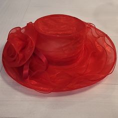 Red Hat. Perfect For Members Of The Red Hat Society. Red Hat Society, Elegant Hats, Red Hat, Red Hats, Lady In Red, Women Accessories, Hats, Red, Women Shopping