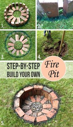 how to build an outdoor fire pit with bricks