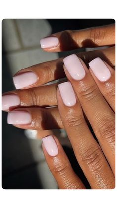 xo Short Nails Light Colors, Square Nails Inspo Summer, Luminary Nails Short, Natural Looking Dip Nails, Extra Short Square Nails, White Pink Nails, Natural Square Nails, Pink Nail Colors