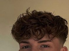 Wavy Perm Men Short Hair, Curly Fringe Hairstyles Men, Male Bangs Haircut, Men Perm Hairstyles Short, Wavy Fringe Men, Fringe Haircut Men Curly, Wavy Hair Cuts Men, Men’s Fringe Haircut, Blond Messy Hair