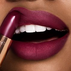 glastonberry-lipshot Purple Matte Lipstick, Magenta Lipstick, Revolution Lipstick, Charlotte Tilbury Matte Revolution, Plum Lipstick, Lipstick For Dark Skin, Berry Lipstick, Glossier Lipstick, Perfect Lipstick