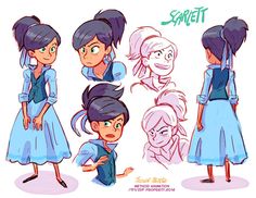 the character sheet for some animation