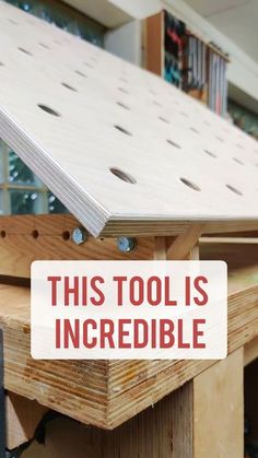 this tool is incredible sign on a workbench