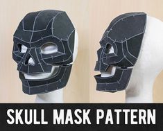 Spooky Skull Mask Pattern for any costume you want! Super easy to follow, can be resized individually and be used for as many projects as you want! I recommend using 5mm low-density EVA foam (high density works too) as well as contact cement to create these pieces. It's super easy and incredible fun to create a costume! Other materials (like Worbla) work as well of course!  All patterns are based on my own body size, so print them larger or smaller to fit your own body. You can find more instructions on how to make costume pieces and props in my tutorial books or on my YouTube channel. This pattern is a digital PDF download. After your purchase you can directly download your document. Please check out the printing instructions to set up your printer as well.  Search Keywords: cosplay, cost Diy Skull Mask, Dragon Lord, Diy Skulls, Diy Cosplay, Mask Pattern, Prop Making, Shoulder Armor, Skull Mask, Cosplay Diy