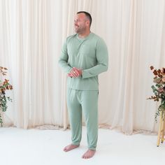 Take your loungewear game to the next level with our jogger pajama set. Designed for comfort, this bamboo set includes a long sleeve crew and jogger-style pants. 97% Rayon made from Bamboo, 3% Spandex Elastic waistband Breathable fabric Toddler Bag, Fashion Joggers, Style Pants, Jogger Set, Mens Joggers, Thyme, Socks Women, Next Level, Pajama Set