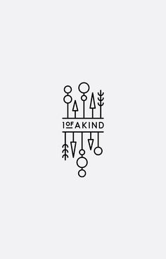 the logo for an art project called 10 / akind, which is written in black ink