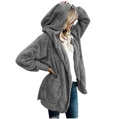 PRICES MAY VARY. faux fur jacket sherpa hoodie camel coat women fuzzy jackets for women with hood coats women coats for women fashion red wool coat women fleece jacket women waterproof jackets for women womens plus size winter coat chamarras para mujer long puffer coat women womens long coats winter fleece lined jacket women casacas para mujer black puffer jacket women red cape with white fur ladies coats shiny puffer jackets women's parkas with fur hood plus size leather jacket women's winter j Amazon Coats, Faux Fur Cardigan, Fur Cardigan, Fleece Cardigan, Casual Tie, Link Click, Hoodie Cardigan, Women Long Sleeve Dress, Pocket Cardigan