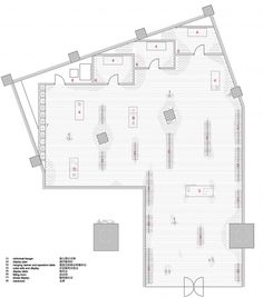 the floor plan for an office building