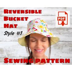 the reversible bucket hat sewing pattern is easy to sew