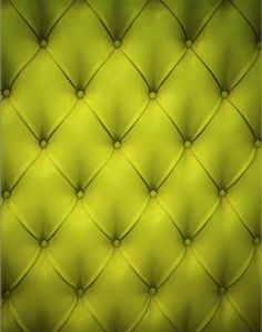 an upholstered green leather background with rivets