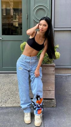 Streetwear Girl, Tomboy Style Outfits, Looks Black, Cute Swag Outfits, Baggy Pants, Swaggy Outfits, Tomboy Fashion