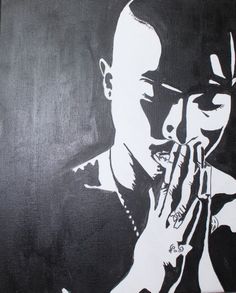 Tupac Abstract Art, Tupac Art Drawings, Tupac Drawing Easy, 2 Pac Drawing, Tupac Drawing, Tupac Painting